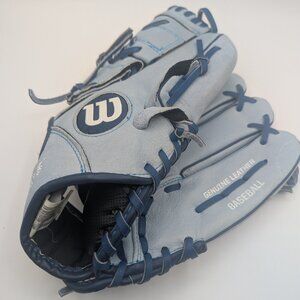 Wilson Toronto Blue Jays Baseball Glove 12" Sky Blue Youth Kids Genuine Leather